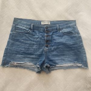Mudd High-Rise Jean Shorts Size 17